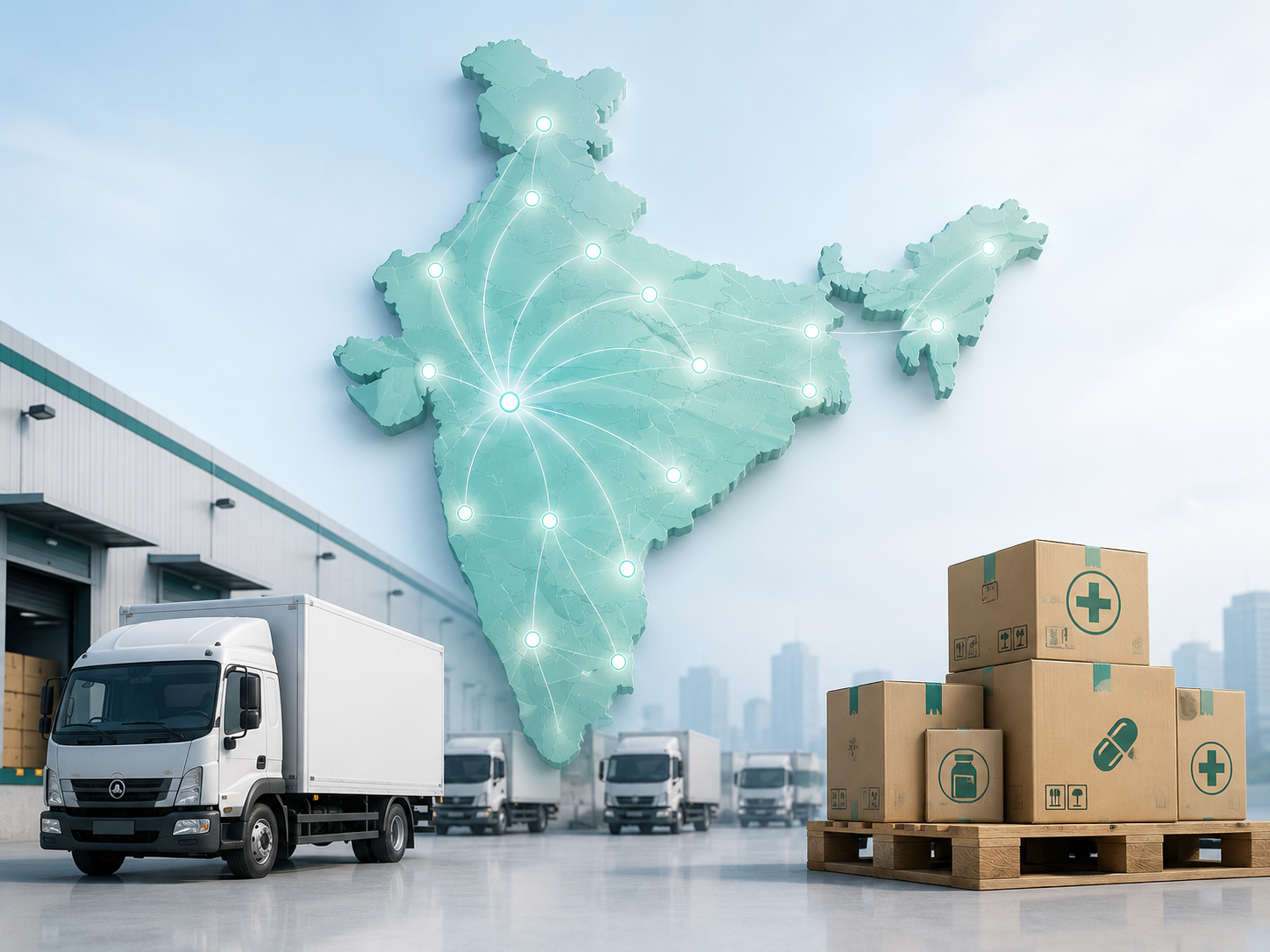 Distribution network warehouse